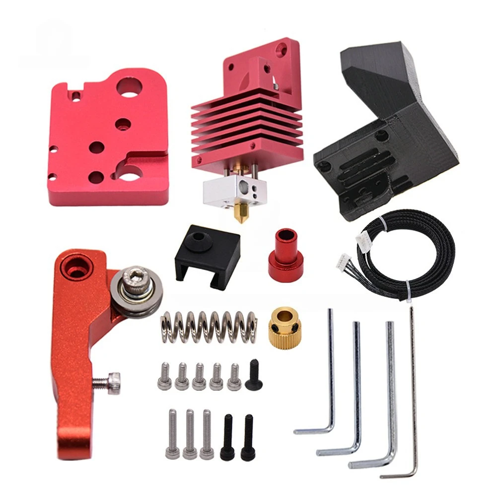 

Комплект хотэнда для 3D-принтеров Ender-3, Ender-3 V2, CR-10 — цельнометаллический экструдер с прямым подключением и специальным термобарьером для улучшения производительности