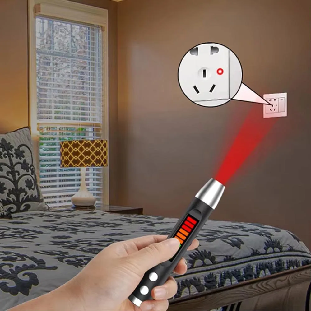 Anti Camera Detector Pen LED Infrared Scanning RF Signal Detection Wireless Bug Micro Cam GPS Tracker Finder PQ623
