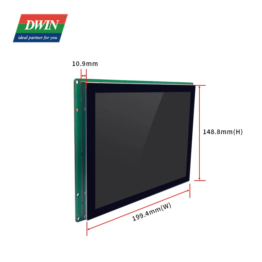 Dwin-Panneau d'affichage HMI avec base système Linux, écran tactile LCD, écran industriel, puzzles techniques TFT, écran tactile itif, 8 pouces, 1024x768