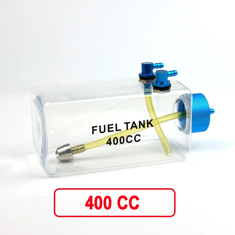 1PC Kraftstofftank Benzin Transparente Kunststoffflasche 300/400/500/600/750/1000/1600ML/CC CNC Aluminiumlegierung für Gas- und Nitroflugzeug