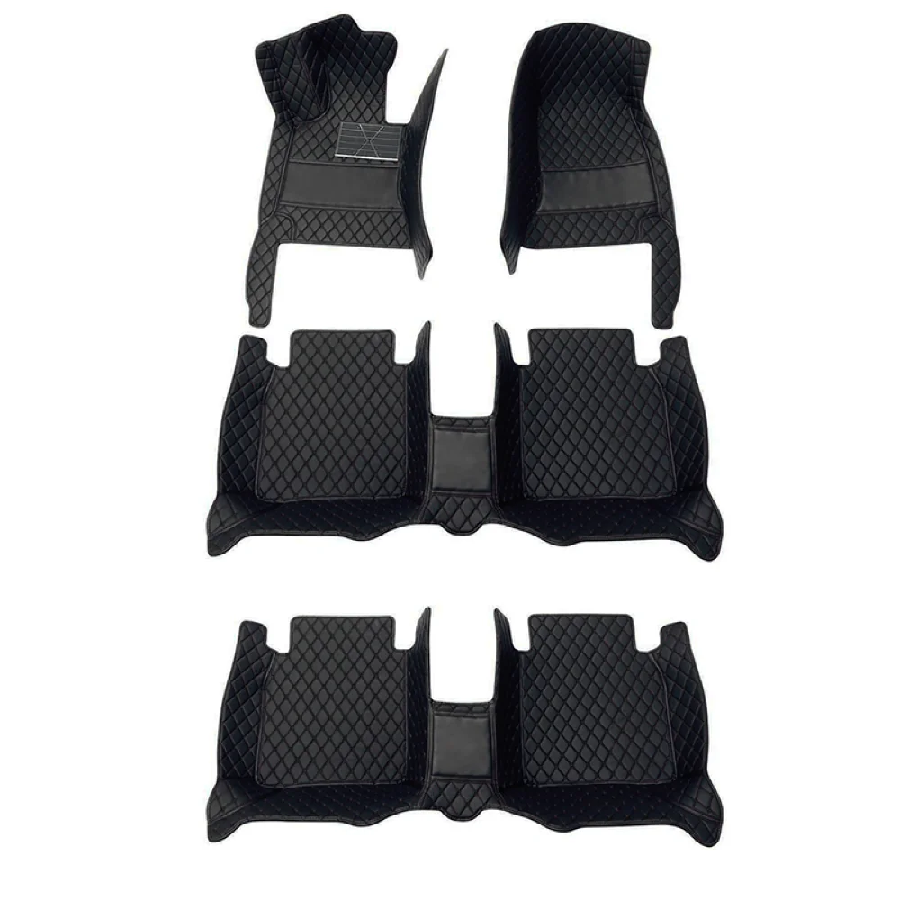 

Car Floor Mats Carpet Compatible for infiniti G25 G35 G37 Q40 Sedan 2006-2015 7 seats U Leather Waterproof Full Set Black