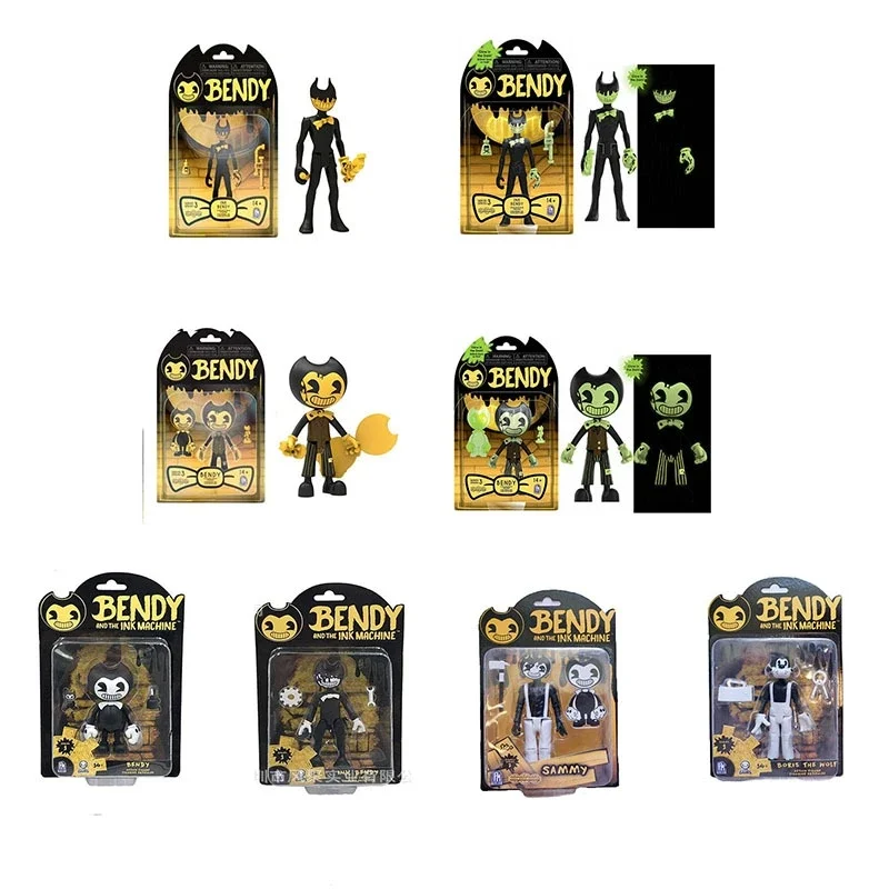NOVOS 11 estilos FUNKO ouro BENDYs # 279 machado MÁQUINA DE TINTA Sammy Boris wolf Vinil Action Figure Bonecas Coleção Modelos Brinquedos para Presentes