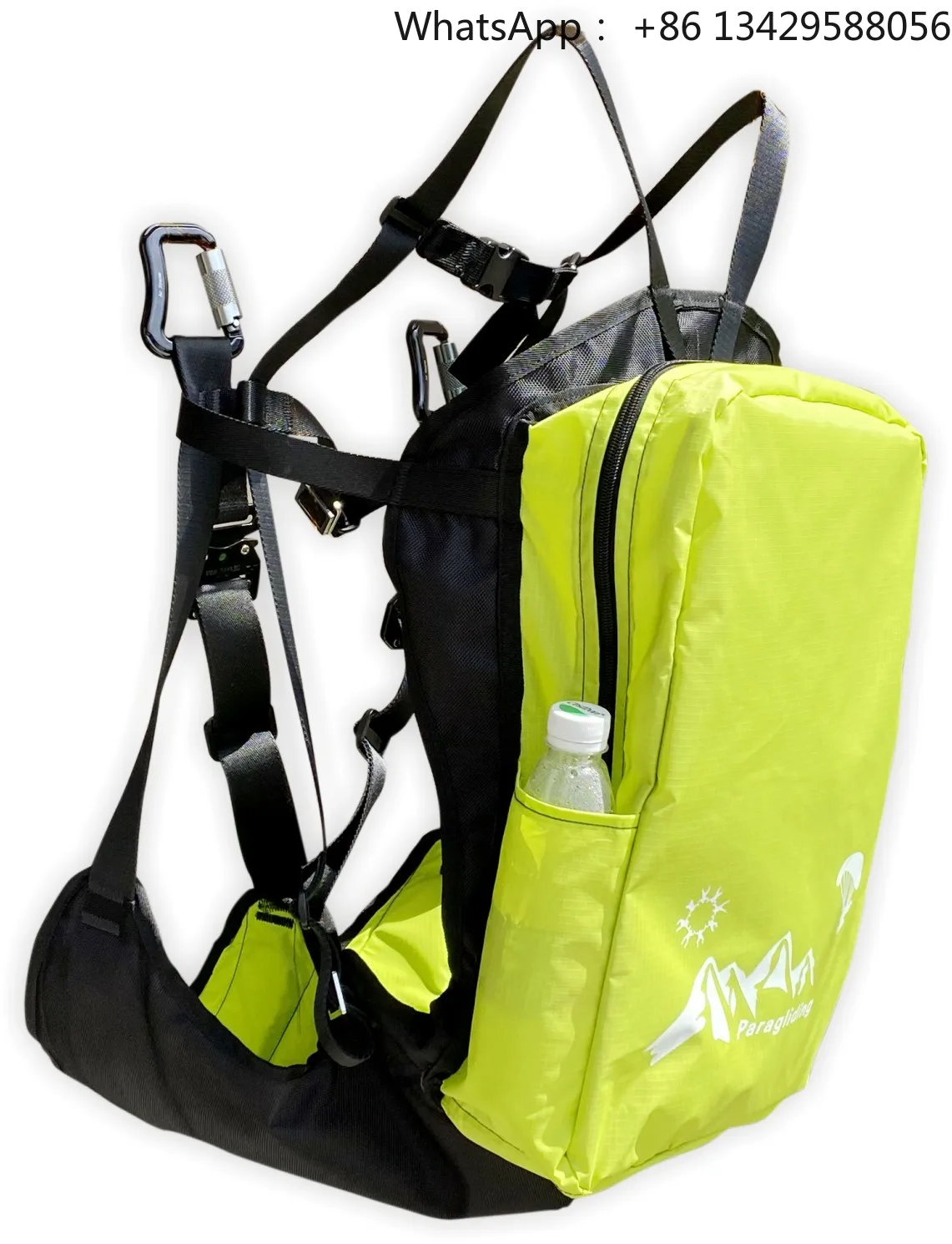 Ultralight Paragliding Training Harness Split Leg Ground Handling Seat Reversible Backpack Bikini Style Harness