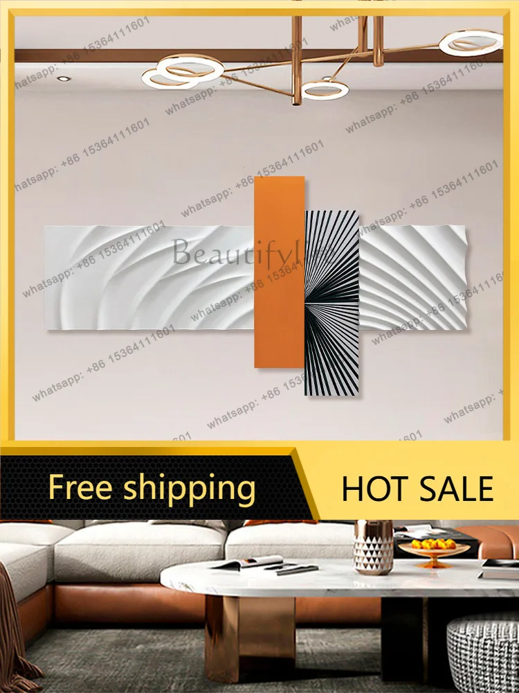 LJY 3D modern simple living room decorative painting high-end atmosphere sofa background wall mural