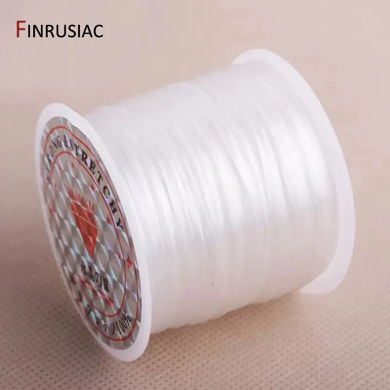 50 m/Rolle, starke elastische Kristall-Perlenschnur, 0,8 mm Schnüre, Linie für Armbänder, Halskettenherstellung, Zubehör, DIY-Perlenarmband – Detail 16