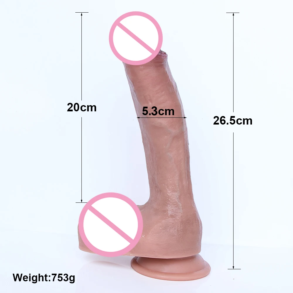 Big Dildo Large Sucker Type Realistic Penis Female G-Spot Stimulation Masturbator Anal Toy Silicone Penis Porn Adult Sex Toy 18