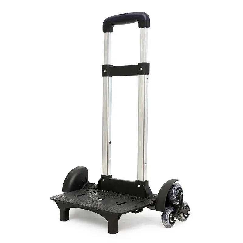Unisex Student Luggage Accessories 2-Wheel 6-Wheel Pull Rod Bookbag Base Hand-Pulled Cart Frame Universal for Female And Male
