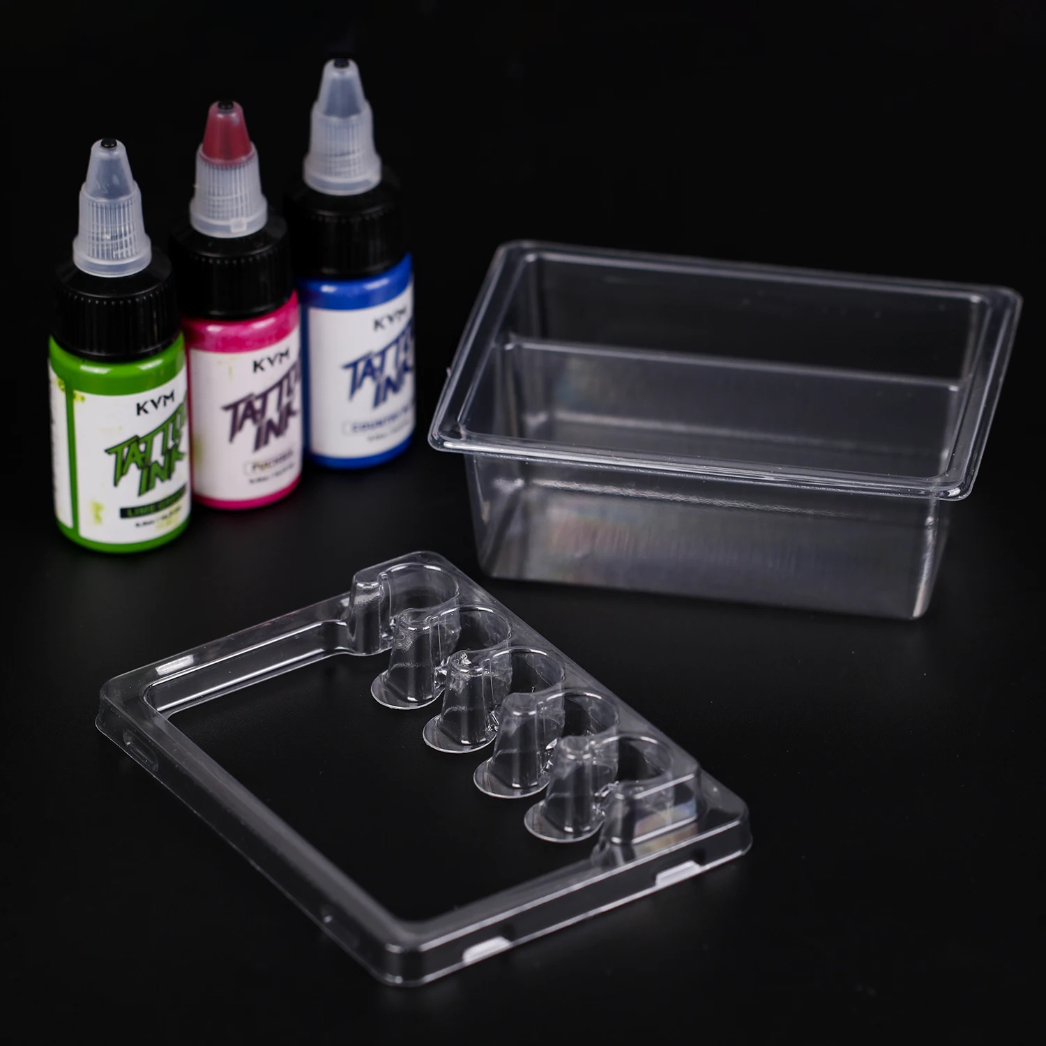 

20 шт./кор., герметичная чашка для полоскания для татуировки, разделительная чашка для сухого и влажного картриджа, прозрачный одноразовый картридж, игольчатые лотки, держатель, инструменты для татуировки