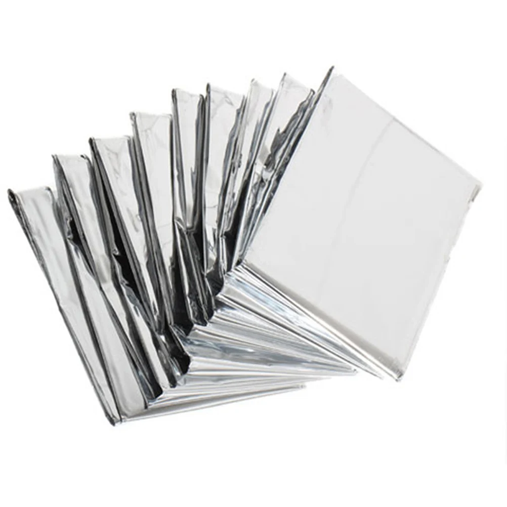 

5pcs Polyester Film Cover Foil Emergency Thermal Blanket Heat Reflective Survival Gardening Plant Protection Tool Foldable