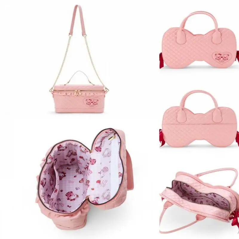 

Sanrio Hellokitty Bow Series Handbag Girls' Kawaii Makeup Bag Super Lightweight and Portable Travel Bag Couple Gift