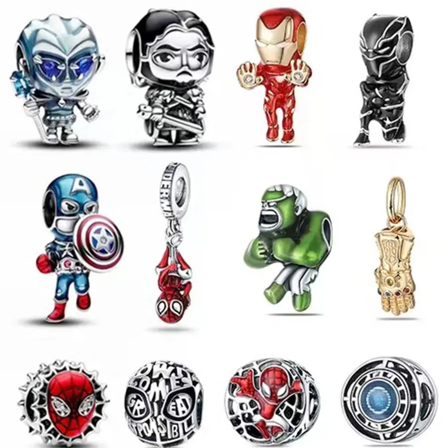 

Популярные бусины-подвески серии Disney/Marvel из стерлингового серебра 925 пробы идеально подходят для создания оригинальных браслетов своими руками! Идеально подходит как s