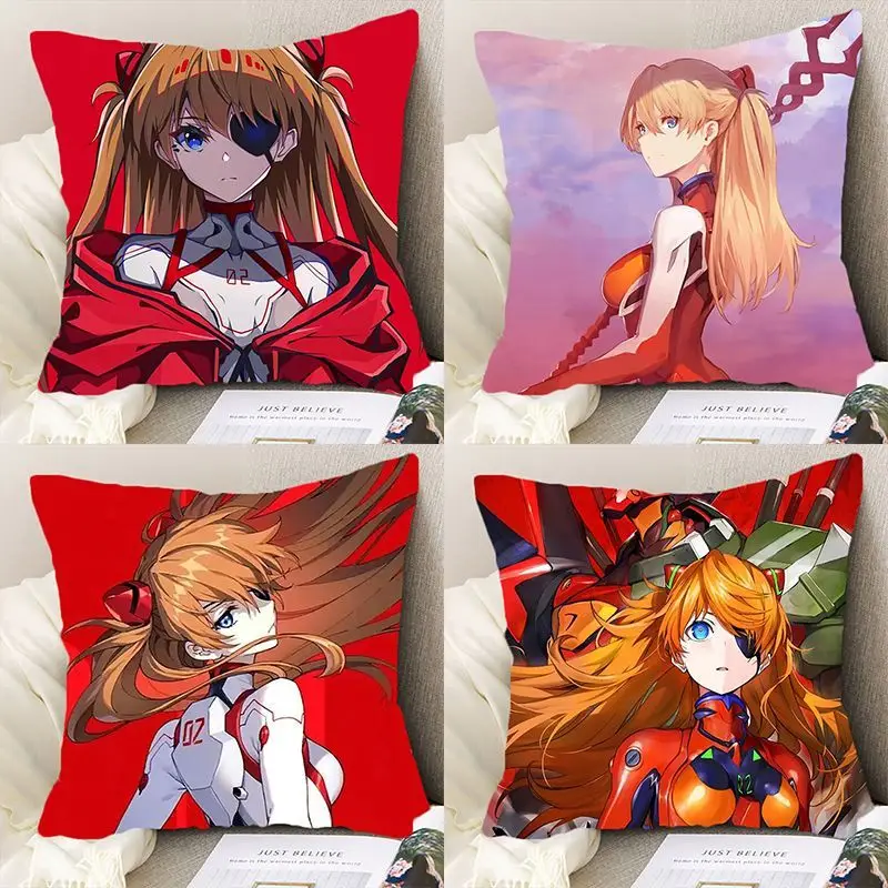 القرن الجديد إيفانجيليون أيانامي ري 2D الرسوم المتحركة الطرفية وسادة أريكة للرجال والنساء غرفة نوم الكرتون لطيف وسادة الديكور #2