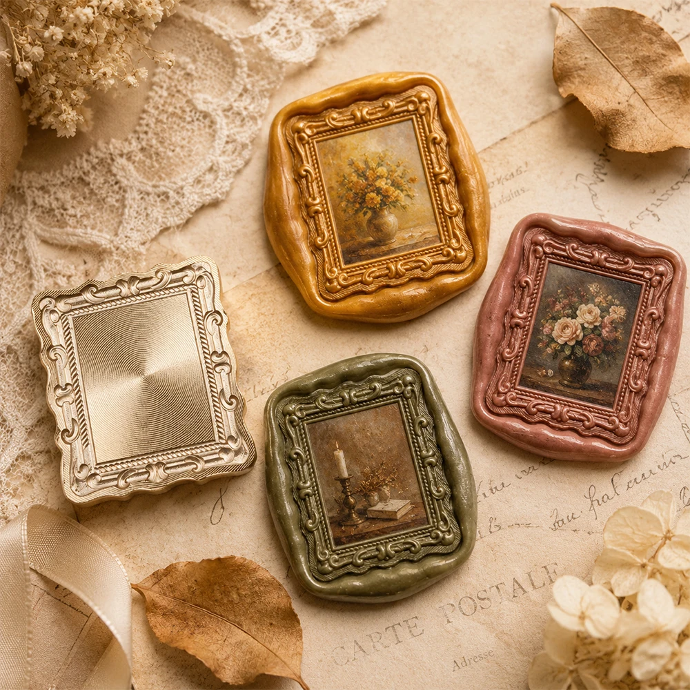 Frame Wax Seal Stamp,3D Emboss - Batik Wax Kit review and price
