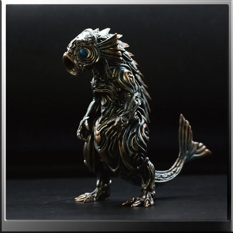 Коллекционная фигурка SOOTANG HOBBY HMA TOYS: Йоши в стиле кои, с эффектом патины в стиле ваби-саби, подвижная, для хобби