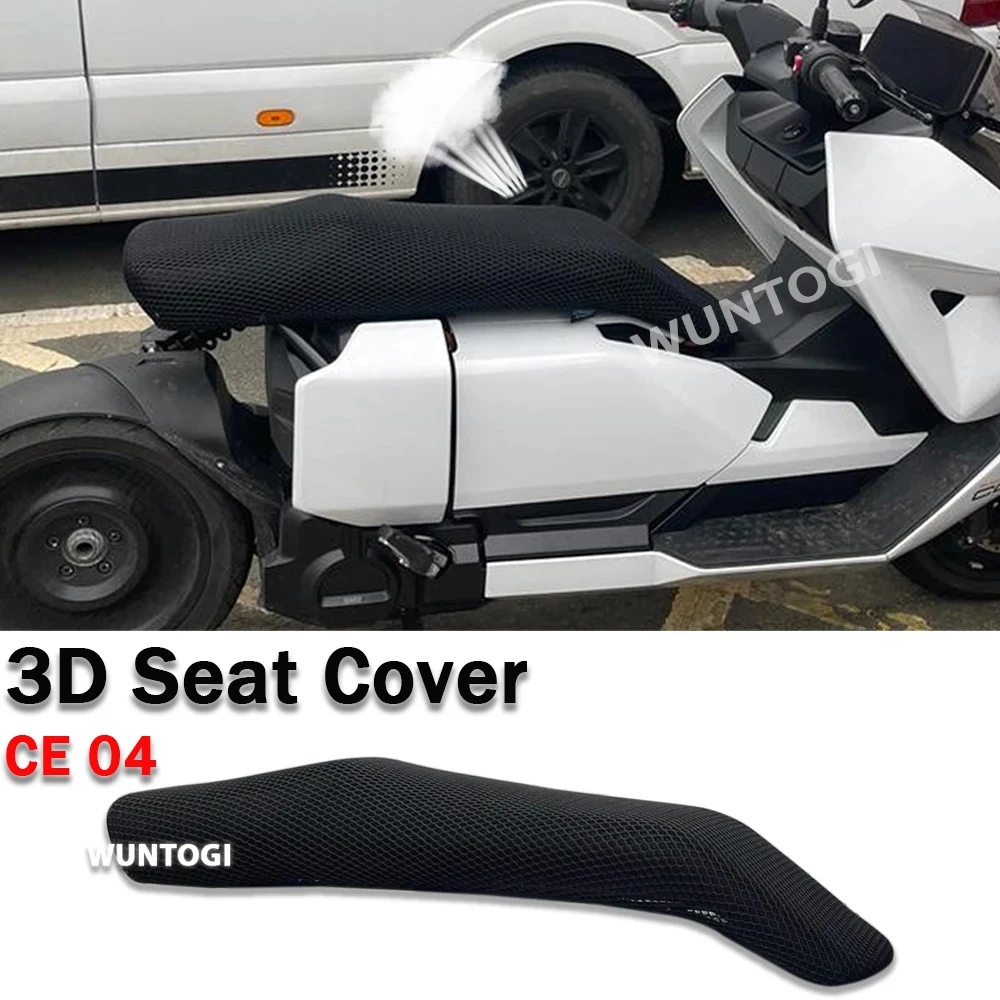 

For BMW CE04 2022- Accessories 3D Honeycomb Air Flow Mesh Seat Cushion Seat Covers CE 04 Heat Insulation Seat Protection Cushion