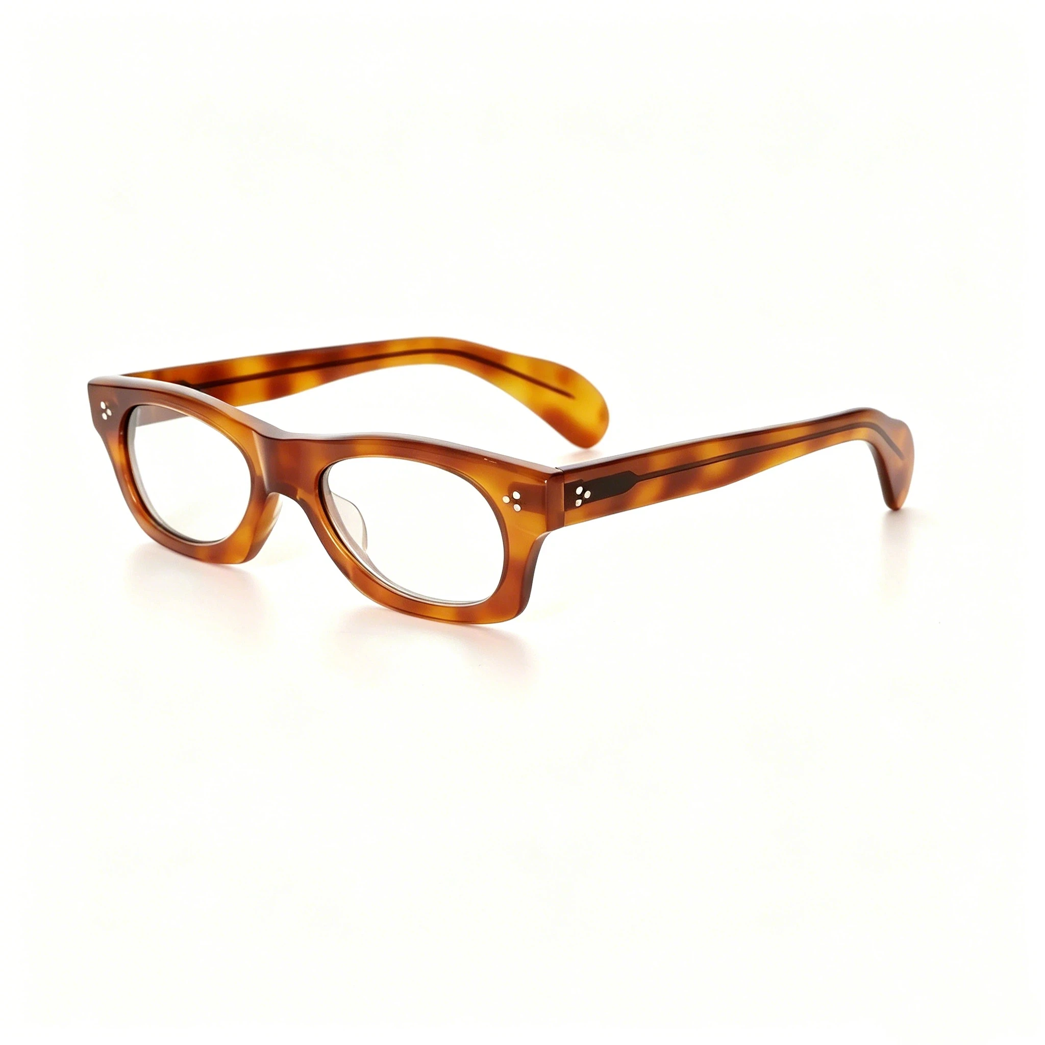 Vintage Mode Marke Designer Damen Optische Gläser Acetat Rahmen Herren Einzigartiger Stil Modische Nieten Design Gläser – Detail 8