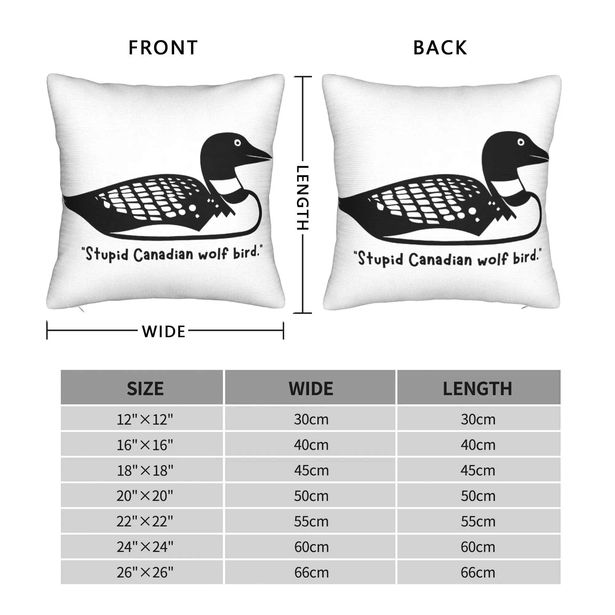 Heated Rivalry loon Pillowcase Soft Polyester Cushion Cover Decoration  Pillow Case Cover Home Zippered 18"