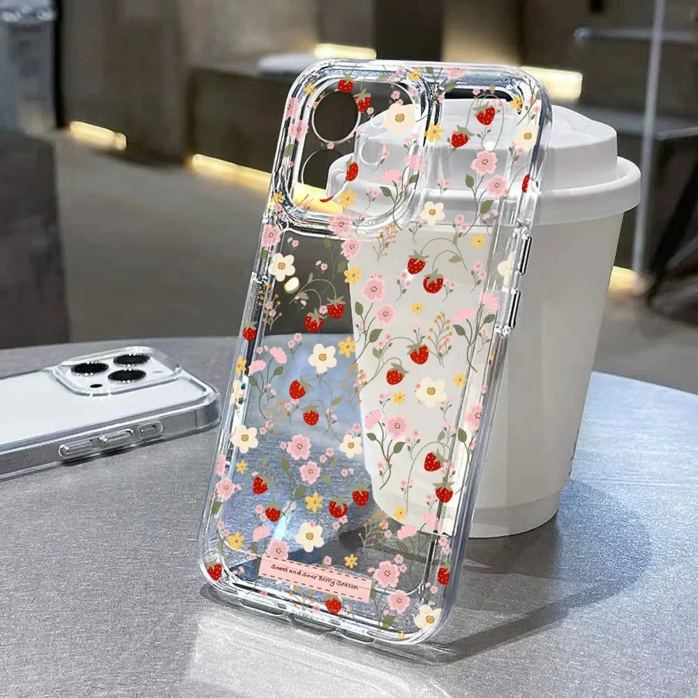 Phone Case For Samsung Galaxy S23 S22 S21 Plus S20 FE Note 20 Ultra A54 A14 A34 A24 A03 A05 A04 A05S Lily Flower Floral Cover