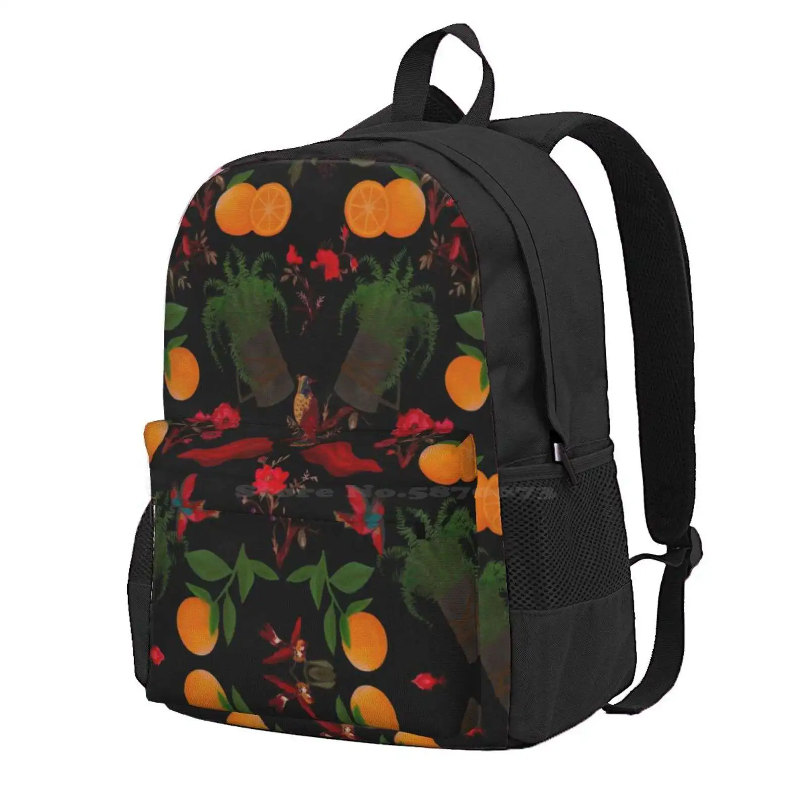 Ofmd Crew Orange Black Hot Sale Schoolbag Backpack Fashion Bags Oranges Summer Gentlebeard Stede Ed Teach Bird Pattern Old Navy