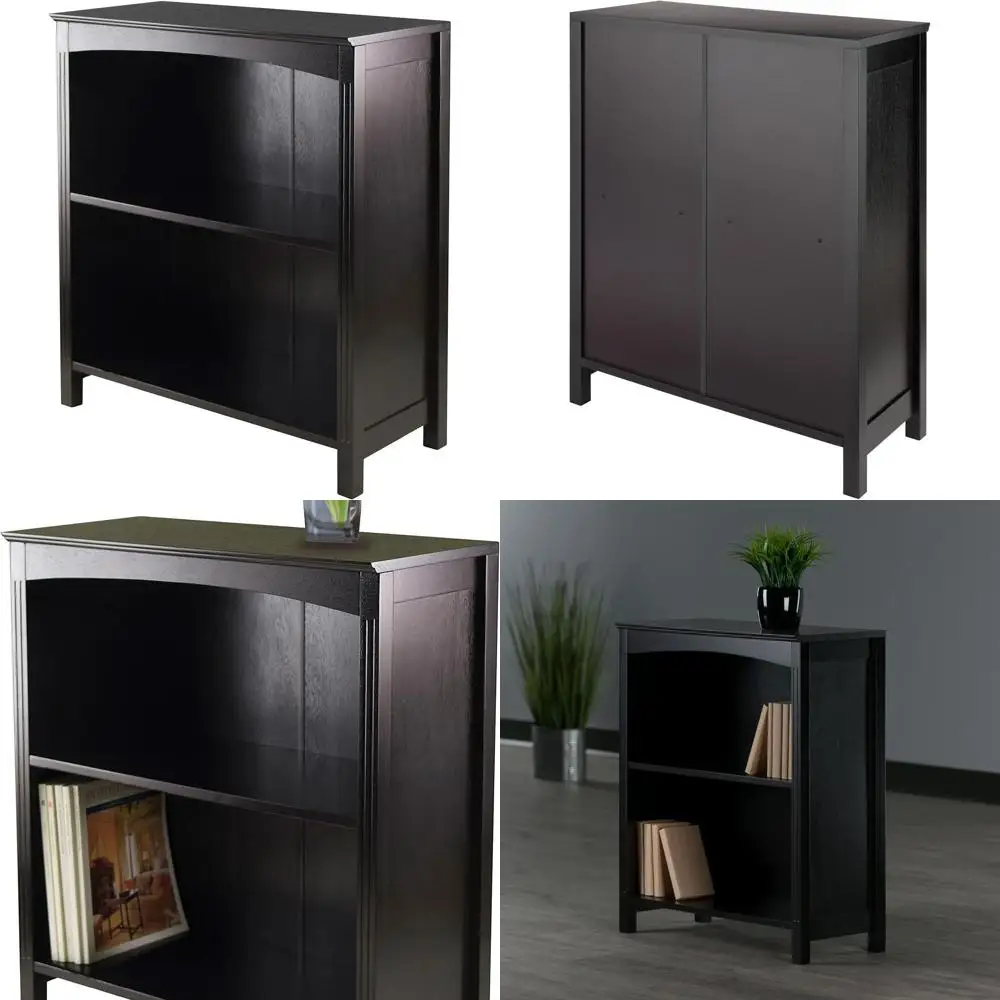 

Terrace Solid/Composite Wood 3-Tier 26-Inch Wide Storage Shelf, Espresso (92327)