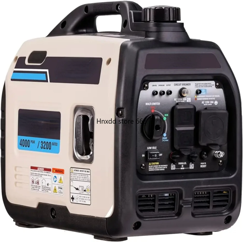 Ultra Light Quiet 4000W Portable Gas Inverter Generator,small, quiet, and very portable,for your RV, camping, tailgating, work