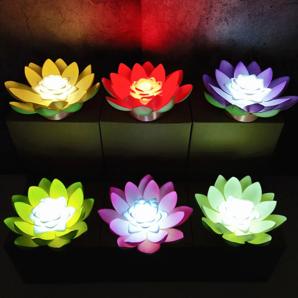 4-個-led-ロータスランプフローティングフレームレスティーライト水の願い装飾庭結婚式パーティープールお祭り夜間照明用