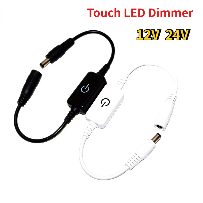 DC 12V 24V 4A LED Tape Lights Touch Dimmer Switch Brightness Dimming Switch Controller , for 5050 3528 Light Strip Single Color