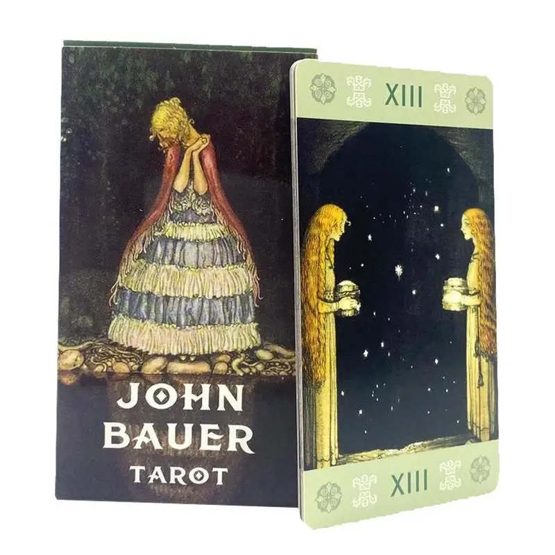 John Bauer Tarot Deck Leisure Party Table Entertainment Board Family Game Fortune-telling Emotional Divination Fate Board Game