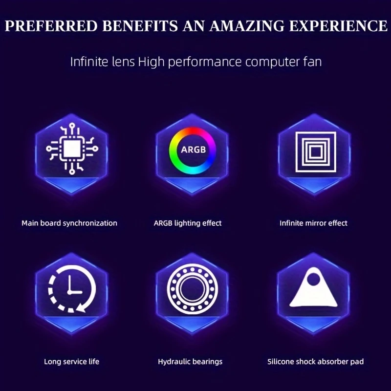 Prism4 Pro ARGB Fan 120mm PC Case Fan Kit 4pin PWM CPU مراوح التبريد 3pin 5v RGB 12cm مروحة كمبيوتر الألعاب