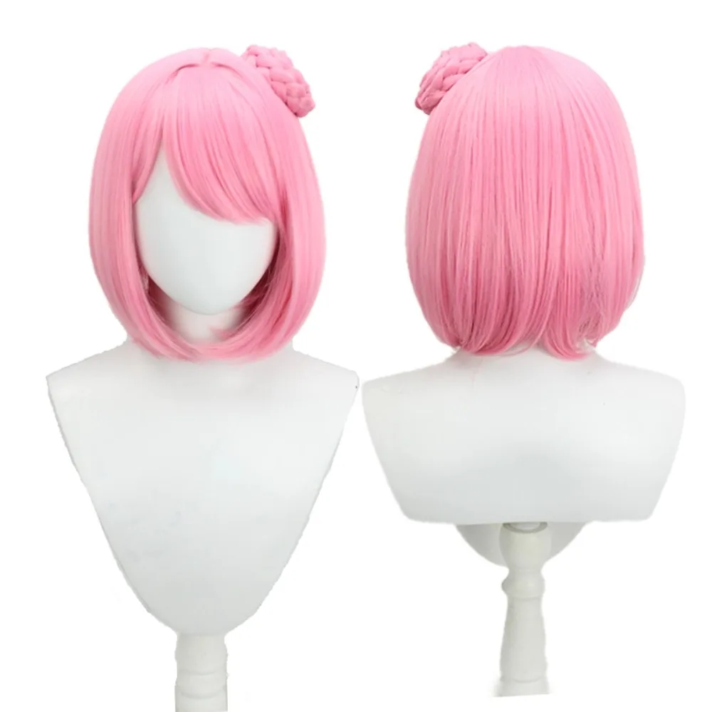 

Goddess of Victory Nikke Dorothy Pink Bob Cut Cosplay Wig Anime Hair for Costume