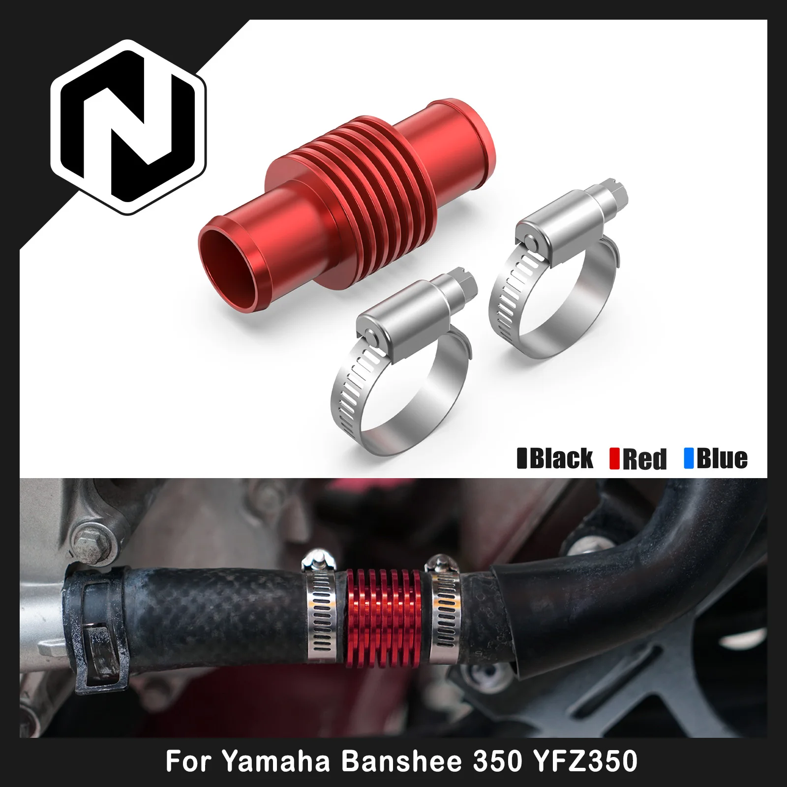 Image of NICECNC Universal-Inline-Superkühler für Yamaha YFZ450R Banshee 350 Blaster 200 ATV, für Honda TRX 450R, für Kawasaki Teryx