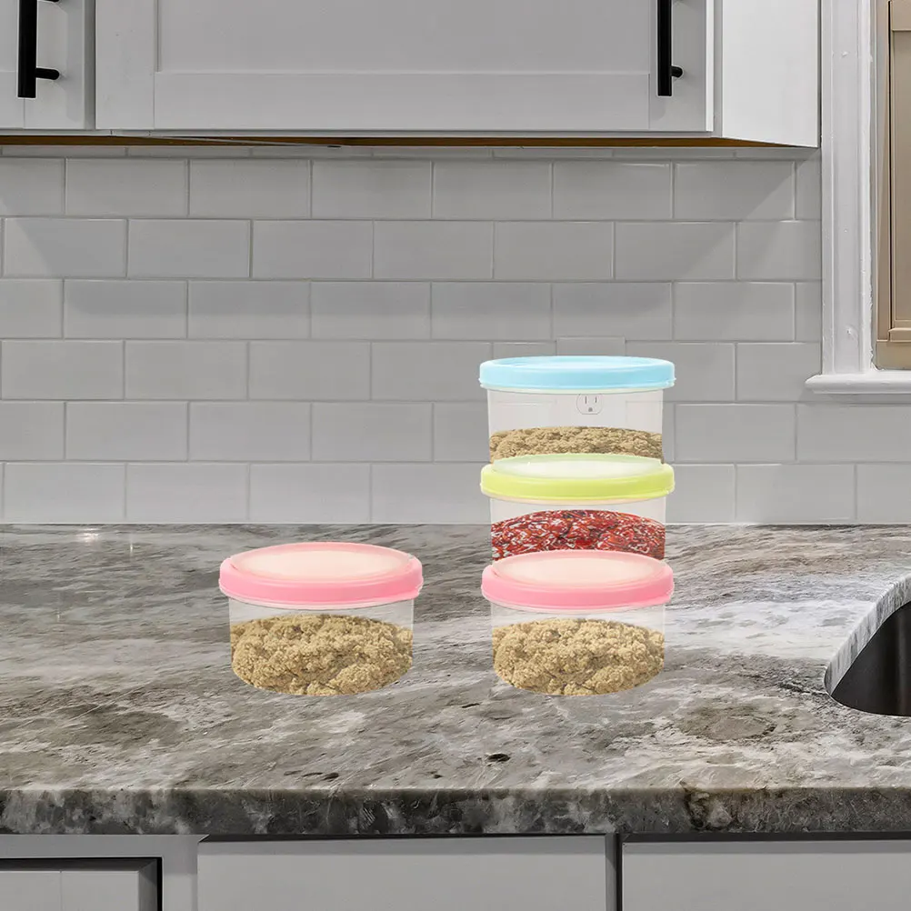 

6pcs Sauce Containers With Lids Reusable Small Condiment Storage Travel Dipping Cups Leakproof Portable Dressing Boxes Picnic