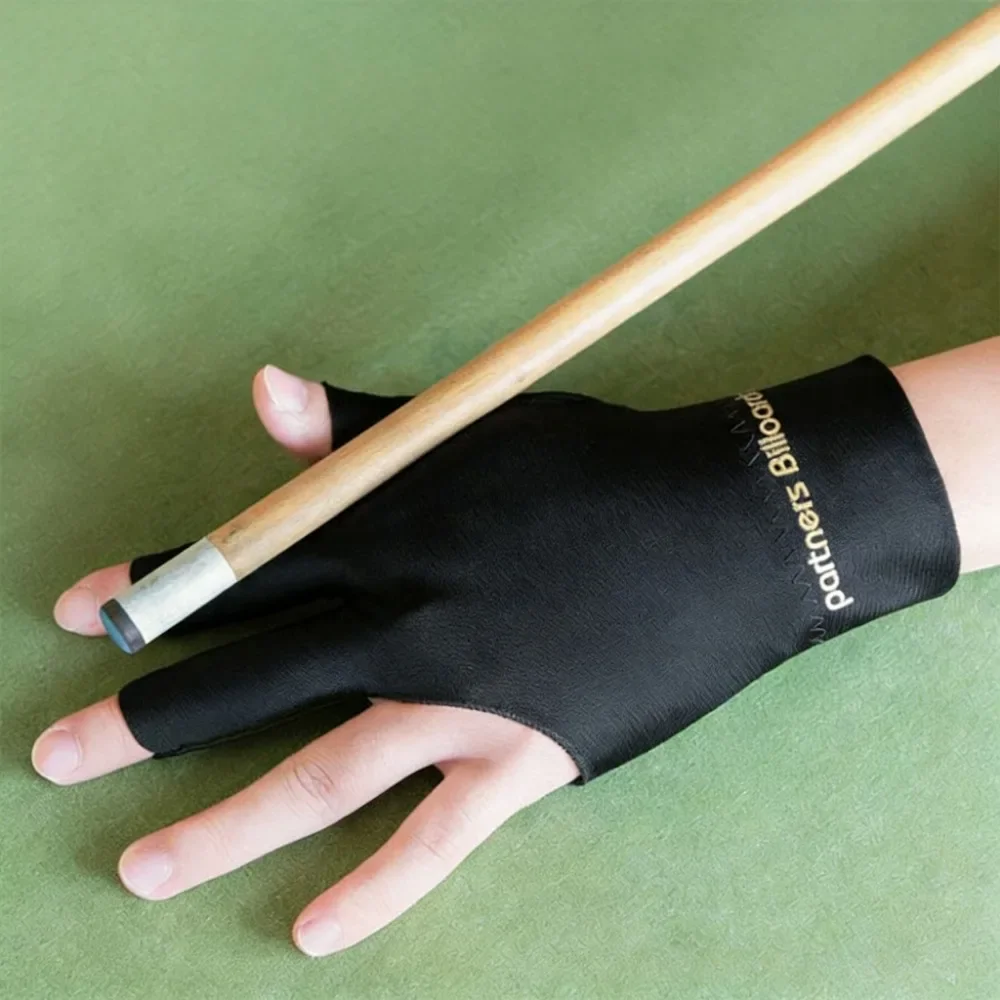 Smooth Soft Open‑Finger Billiard Glove, Lightweight Breathable Snooker Pool Training Glove for Amateur Players Daily Practice