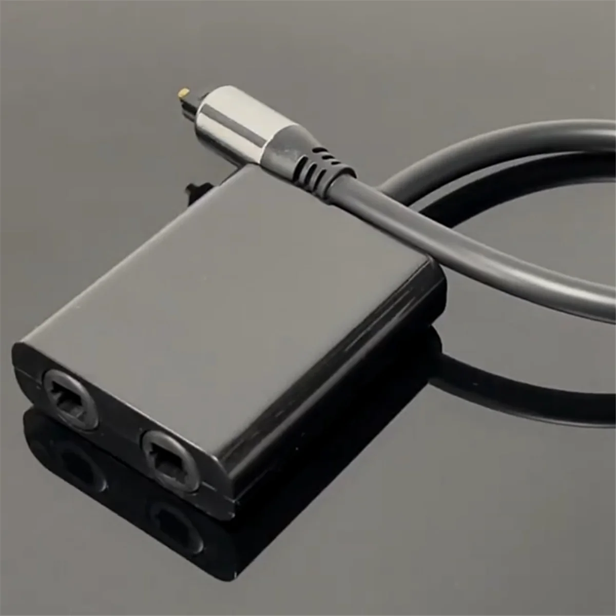 ممتاز! محول كابل الألياف الضوئية 2 في 1 Toslink لمضخم صوت HDTV DVD الرقمي للتلفزيون، منفذ ألوان زاهية