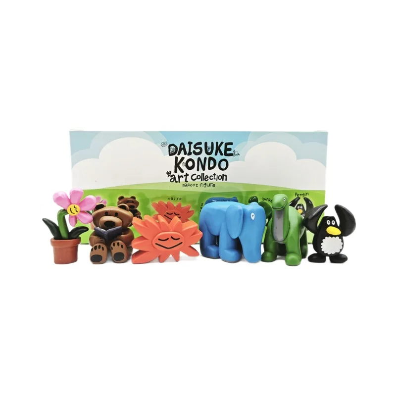 Nueva caja ciega DAISUKE KONDO Qualia Gashapon cápsula juguete Daisuke Kondo decoración de plástico flores pingüino Fans regalo