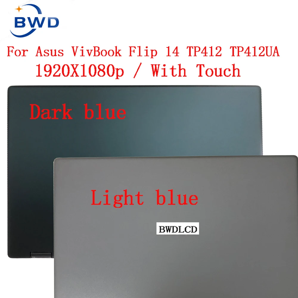 14.0 LCD Genuine For ASUS VivoBook Flip 14 TP412 TP412U TP412UA TP412FA TP412F Touch Screen Assembly 1920*1080 FHD