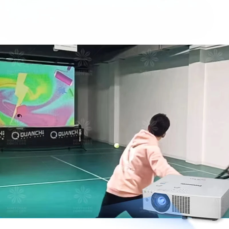 New Tech AR Smart Tennis Simulation Mix Reality Sports Interactive Indoor Tennis With Screen and Projection