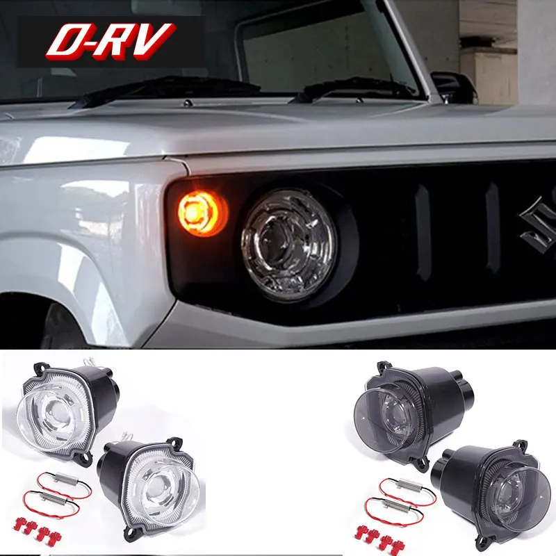 

Led Car Turn Signal Light Round Fog Light For Suzuki Jimny JB64 Jb74 2019-2023 Amber White Head Marker Daytime Running Light