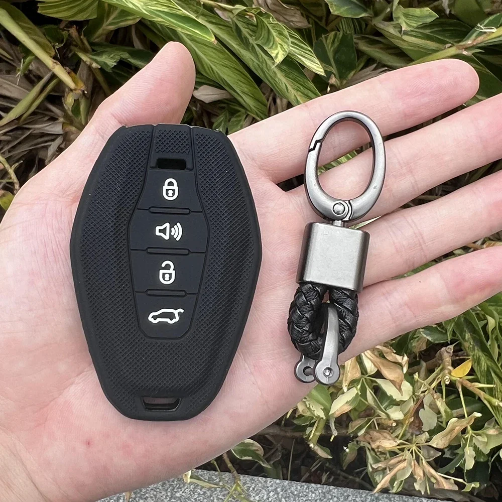 Silicone Car Key Cover Case for Chery JETOUR X70 X70plus X70m X90plus X95pro 4button Car Key Accessories