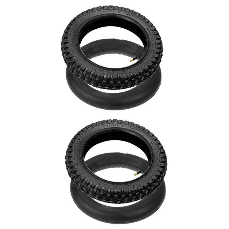 2X 12 1/2X2.75 Tyre+Inner Tube For 49Cc Motorcycle Mini Dirt Bike Tire MX350 Scooter Tire 12-Inch Wear-Resistant Tire