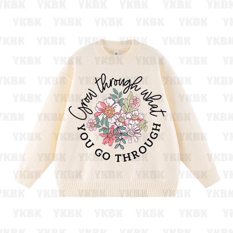 

Cartoon Love Flower Butterfly Dandelion Women's Sweater For Women's Clothes Decal