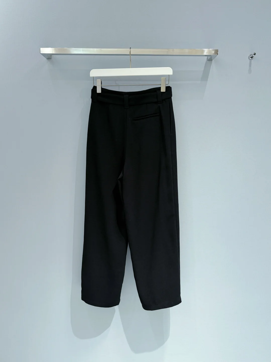 Spring New High Waist Wide Leg Pants Women Pleated Waist Denim Belt Loose Fit Floor Length Trousers Casual Streetwear