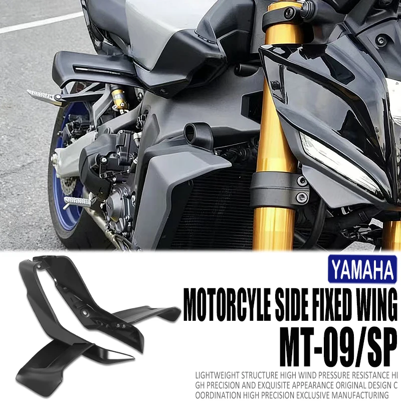 

Motorcycle Side Winglet For Yamaha MT-09 SP 2024 2025 2026 Front Spoiler Wing flank Fairing Fixed Side Wing MT09 MT 09 Side wing