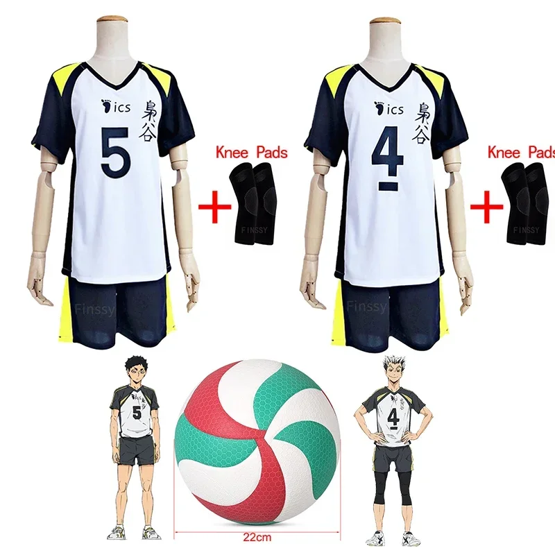 

Anime Costume Haikyuu Cosplay Costume Volleyball Sportswear High School Sports Uniform Bokuto Koutarou Akaashi Keiji NO.4/5