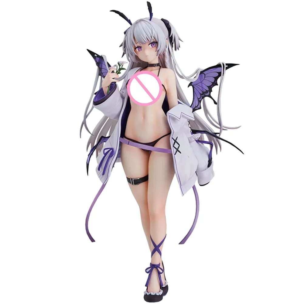 Figura de fille papillon violeta, Anime Bechuania, belle fille, modelo de acción, muñeca de colección, decoración, cadeau pour adulte