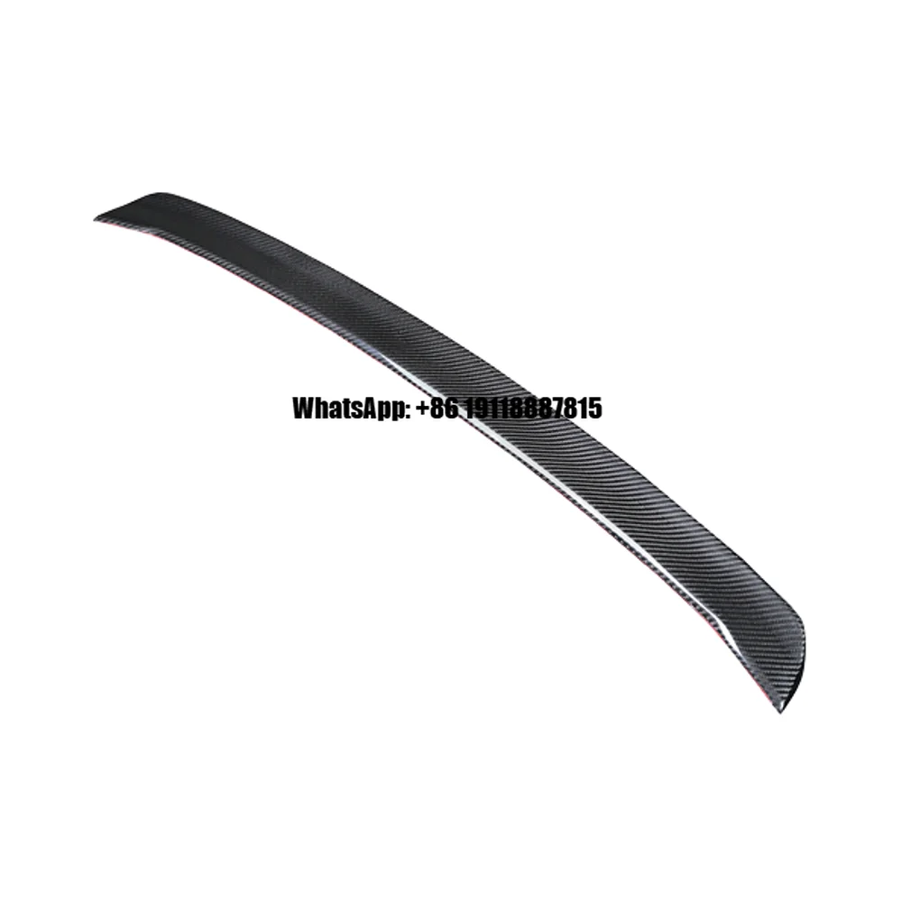 Kburning TKT Style Dry Carbon Fiber Black Middle Spoiler for for 9Y0.1 9Y0.2 2018-2024 Excellent Fitment Paste