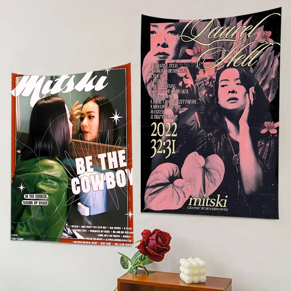 Cantor mitski fotografia pano de fundo para meninas chá de bebê festa de aniversário decoração mesa de fadas crianças sobremesa banner fornecimento