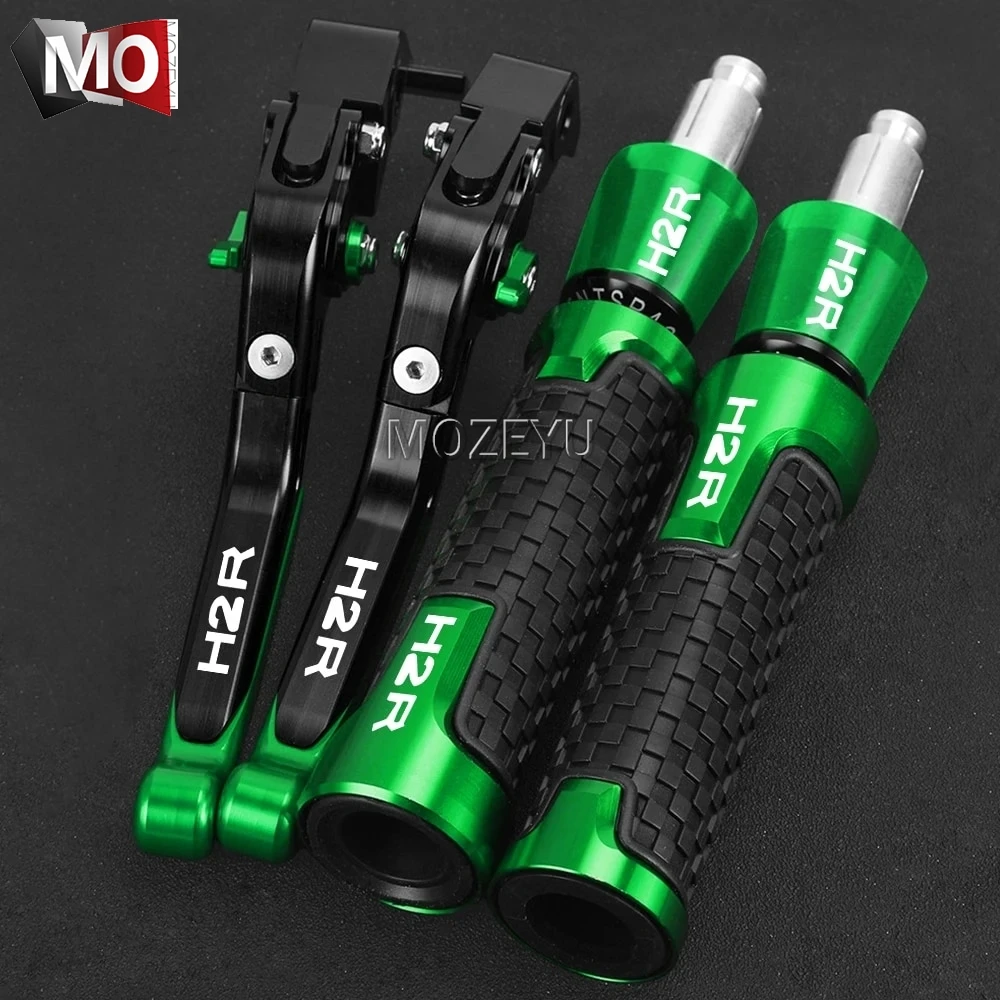 

Motorcycle Accessories Adjustable Brake Clutch Levers 7/8'' 22mm Handlebar grips Handle ends For kawasaki H2 H2R H2 R 2015 2016