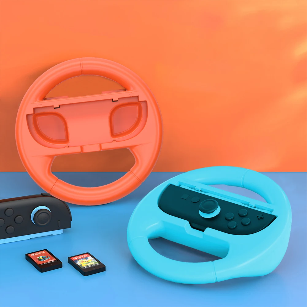 2 حزمة عجلات السباق الألعاب سباق عجلة القيادة تحكم مقبض حامل للتبديل 2 وحدات تحكم Joy-Con