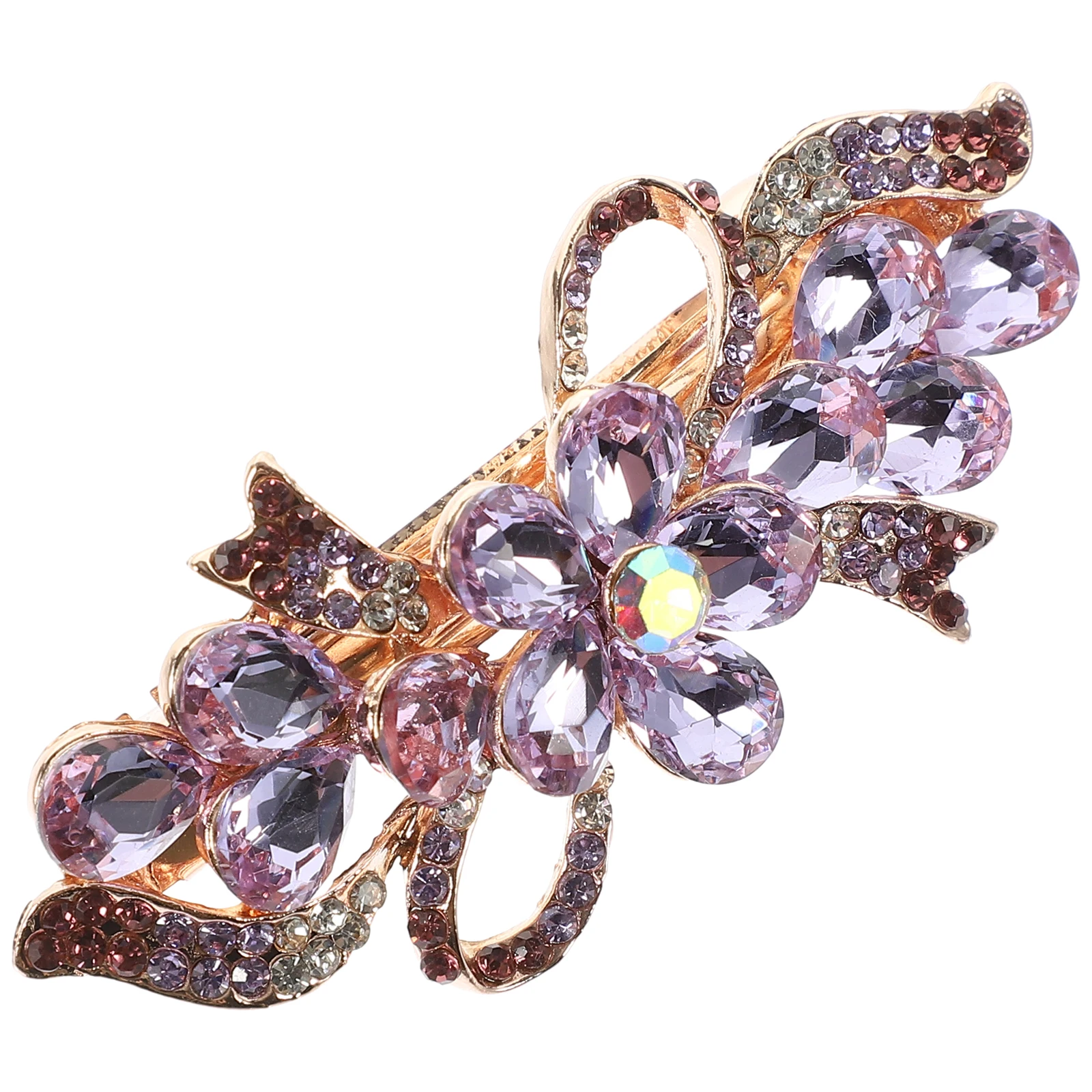 

Rhinestone Hair Clip Color Girls Accessories Womens Barrettes Spring Clips Shiny Mini Small Bride